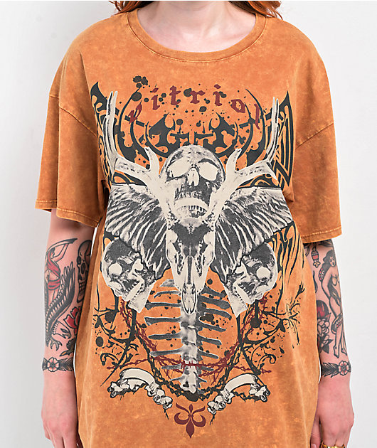 Vitriol Augusta Tan Mineral Wash T-Shirt