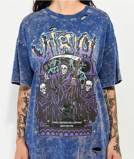 Vitriol Augustine Reapers Blue boyfriend T-Shirt
