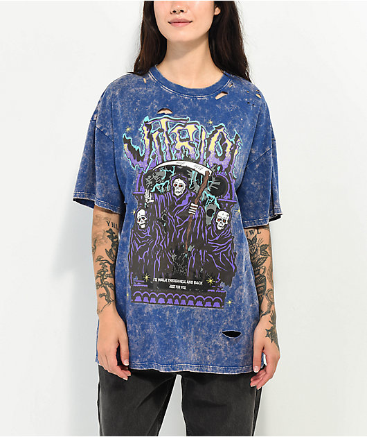 Vitriol Augustine Reapers Blue boyfriend T-Shirt