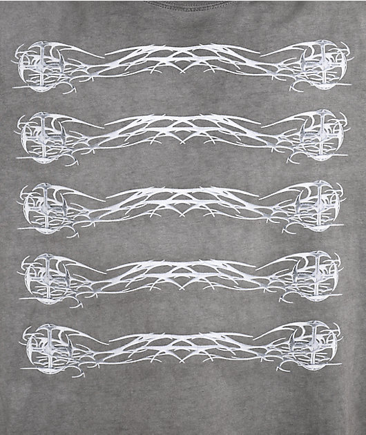 Vitriol Band Geek Charcol Grey Wash T-Shirt