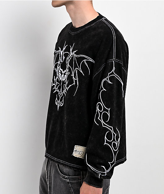 Vitriol Bane Black Wash Long Sleeve T-Shirt