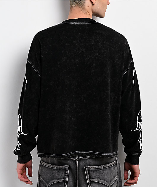 Vitriol Bane Black Wash Long Sleeve T-Shirt
