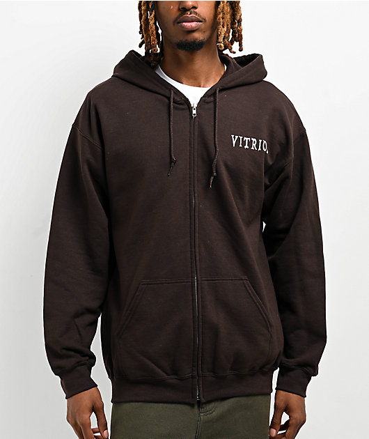 Vitriol Brutal Brown Zip Hoodie