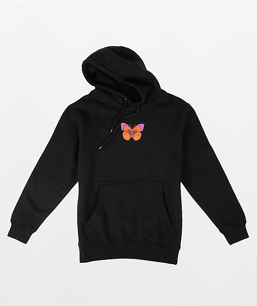 Hoodie with butterfly outlet logo