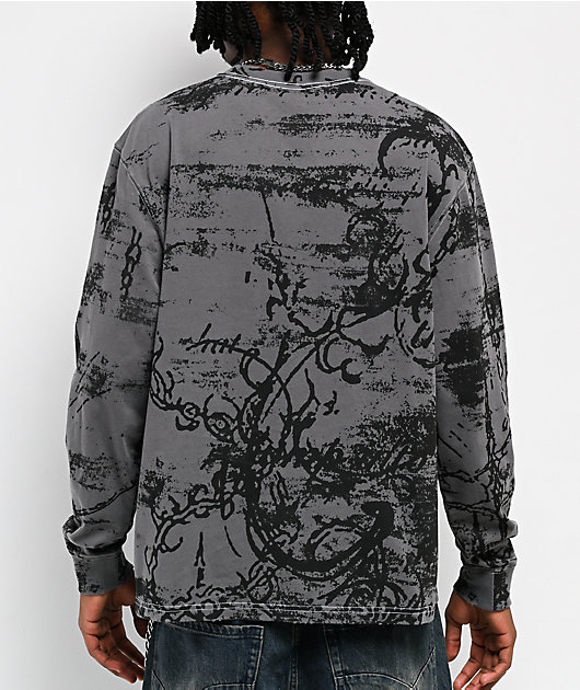 Vitriol Chains Grey Long Sleeve T-Shirt | Zumiez