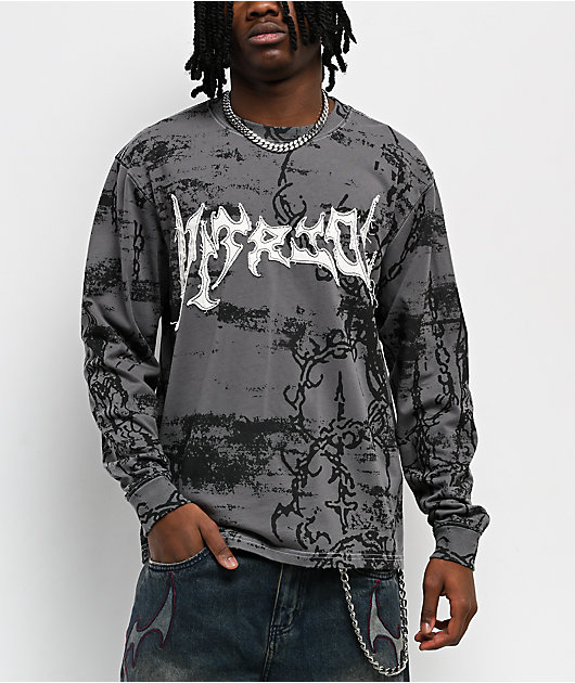 Vitriol Chains Grey Long Sleeve T-Shirt | Zumiez