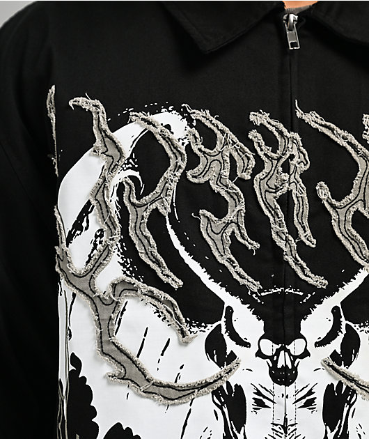 Vitriol Channel Black Zip Work Shirt