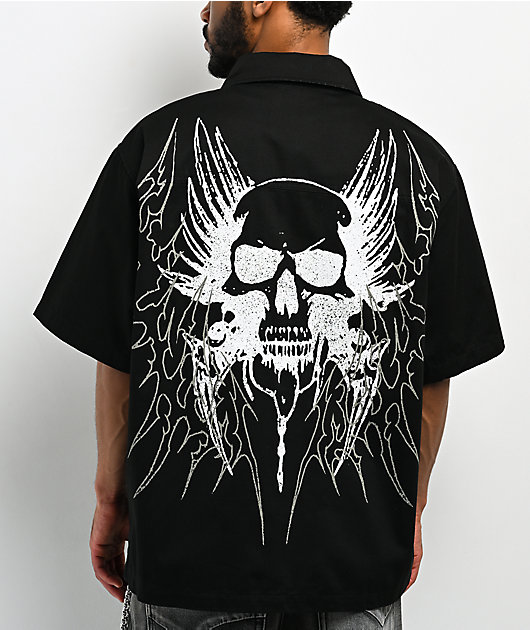 Vitriol Channel Black Zip Work Shirt