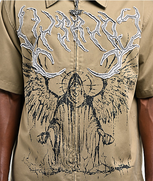 Vitriol Channel Wings Tan Work Shirt