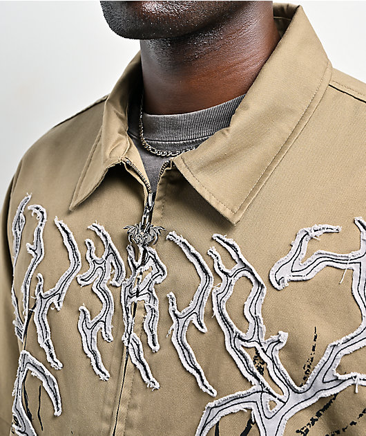 Vitriol Channel Wings Tan Work Shirt