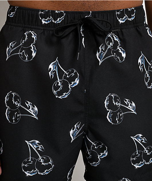 Vitriol Chrome Cherry Black Board Shorts