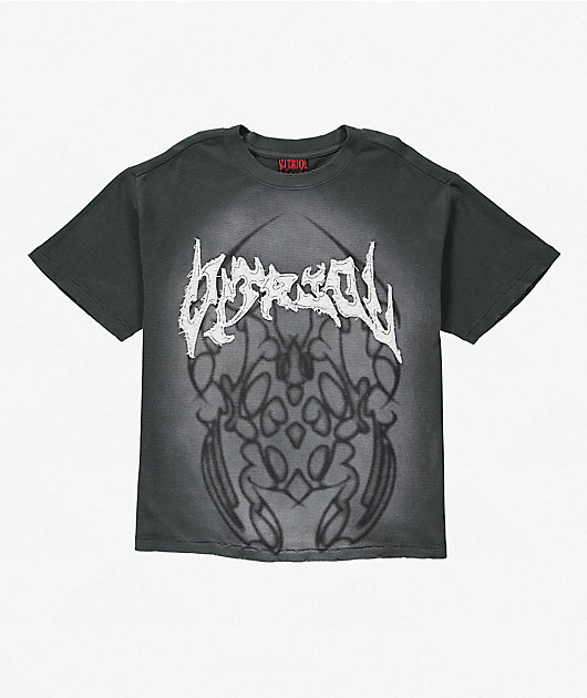 Vitriol Crab Decay Grey Wash Thermal T-Shirt