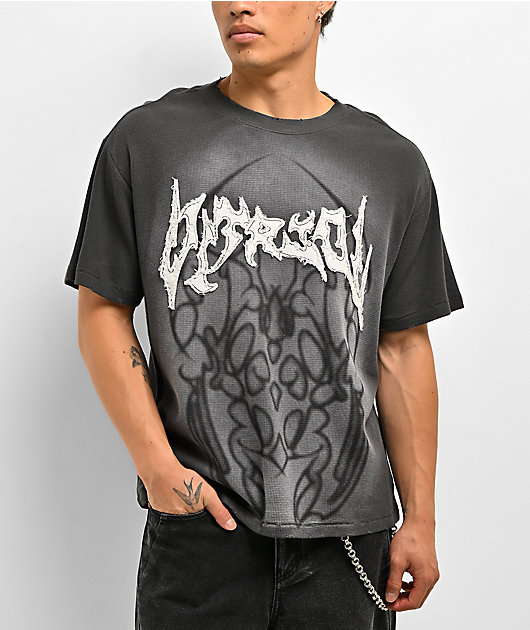 Vitriol Crab Decay Grey Wash Thermal T-Shirt