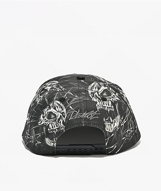 Vitriol Crypto Skull Black Snapback Hat
