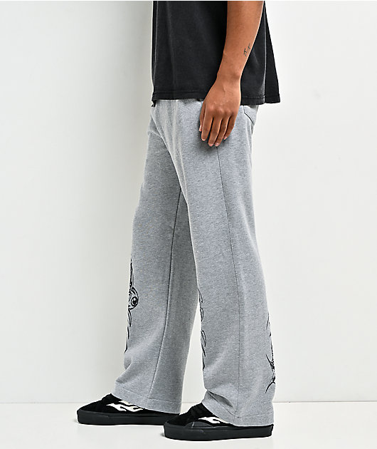 Vitriol Cyber Bones Grey Baggy Sweatpants