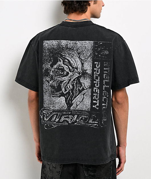 Vitriol Cyber Punk Creatures Grey Wash T-Shirt | Zumiez
