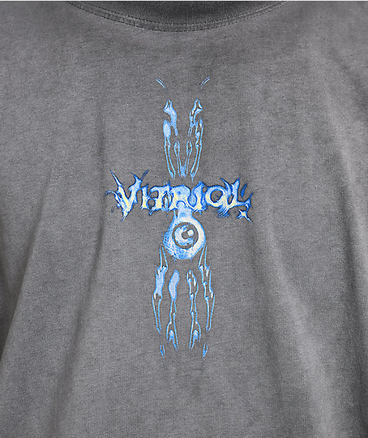 Vitriol Cyber Seraphim Char Grey Wash T-Shirt