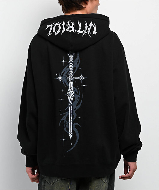 VAULTROOM KIRITO HOODIE / BLACK Lサイズ Kirito Graphic Printed Hooded Sword Art Online Anime Clothing Men