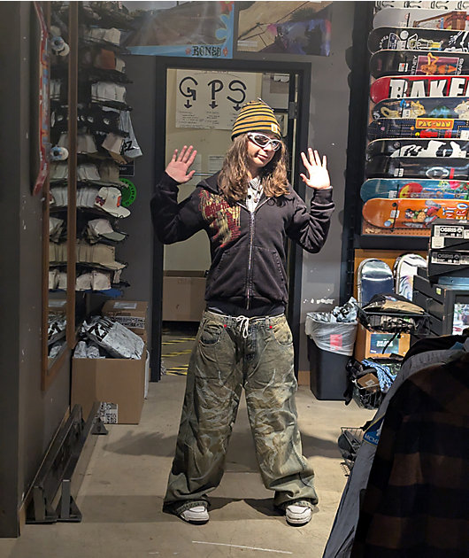 Vitriol Cyberfly Verona Petrol Wash Wide Leg Jeans | Zumiez