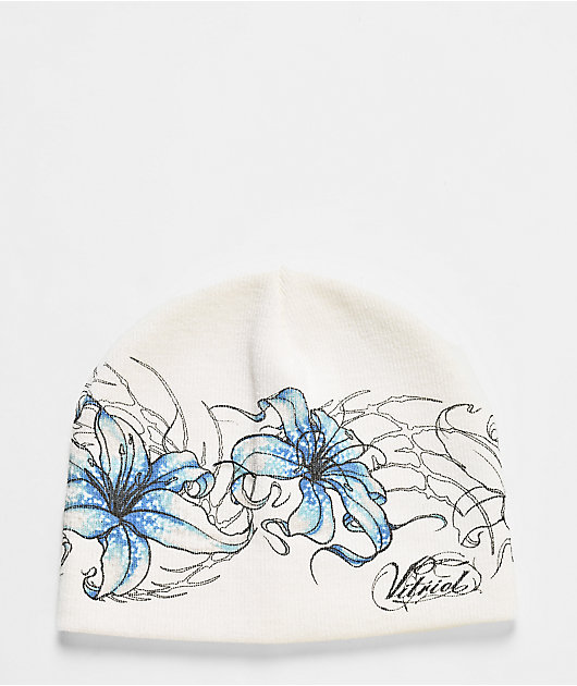 Vitriol Cyberorganic White Skully Beanie