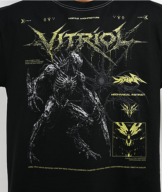 Vitriol Cyberpunk Creature Black T-Shirt