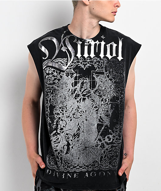 Vitriol Dainty Dark Fantasy Black Tank Top