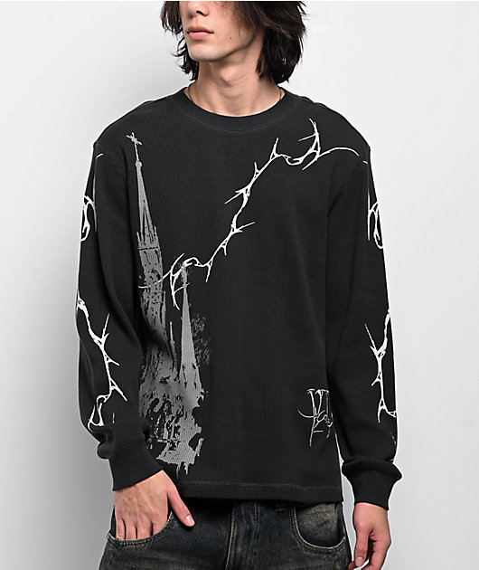 Vitriol Earthquake Black Thermal Long Sleeve T-Shirt | Zumiez