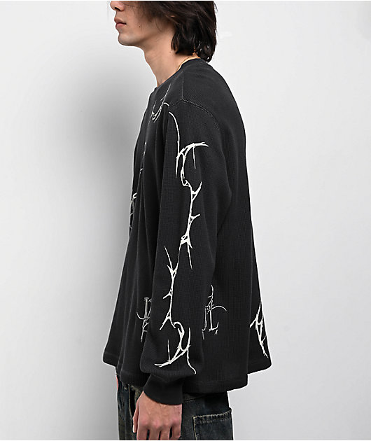 Vitriol Earthquake Black Thermal Long Sleeve T-Shirt | Zumiez