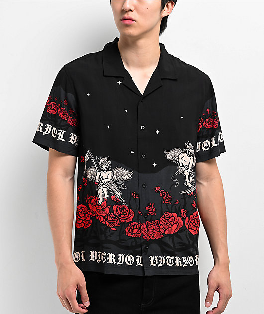 Tシャツ・カットソー DIMITRI BLACK VLAD Vintage Dying Cable Short Sleeve Knit Nav AirWeave Knit Shirt BLACK | BAROCCO