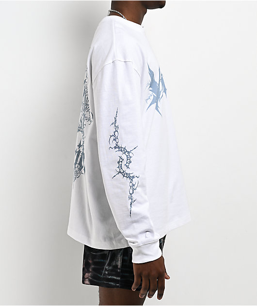 Vitriol Evil King White Long Sleeve T-Shirt