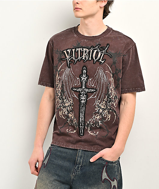 Vitriol Excalibur Brown Wash T-Shirt
