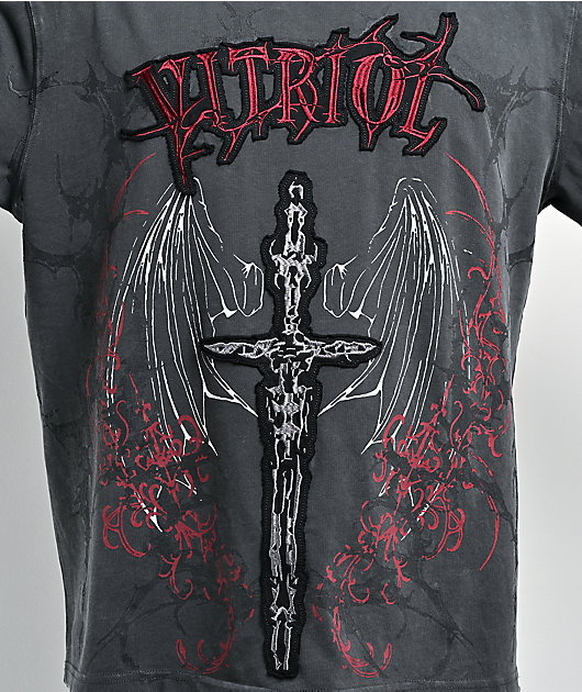 Vitriol Excalibur Charcoal Wash T-Shirt