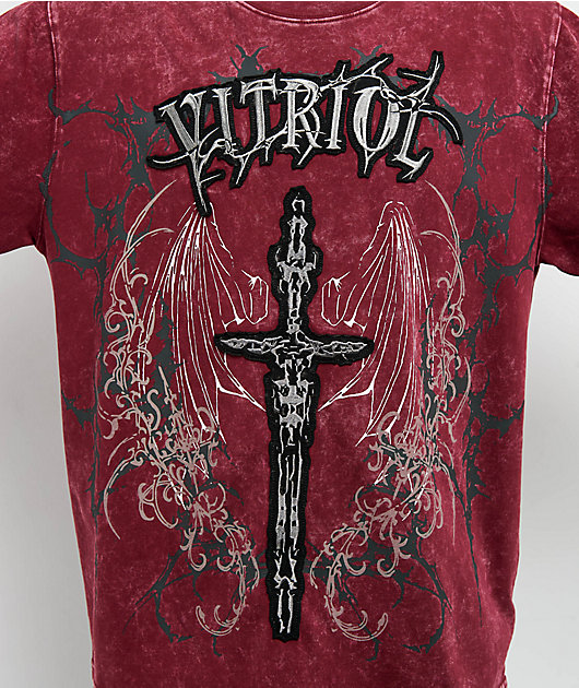 Vitriol Excalibur Red Wash T-Shirt