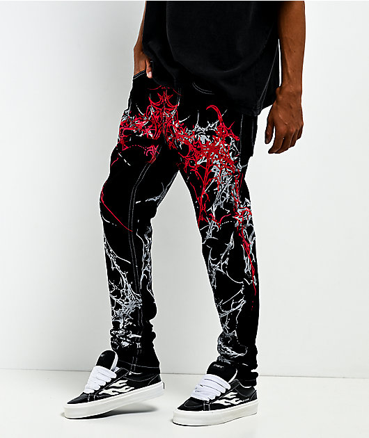 Vitriol Extended Black Skinny Jeans