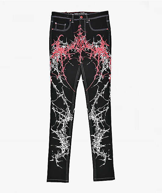 Vitriol Extended Black Skinny Jeans