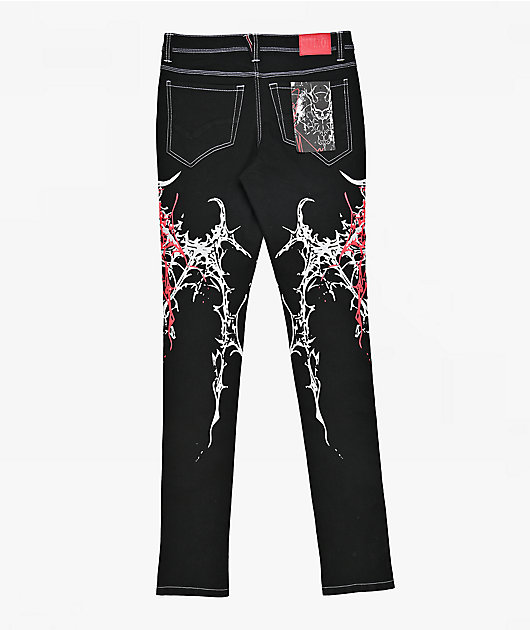Vitriol Extended Black Skinny Jeans