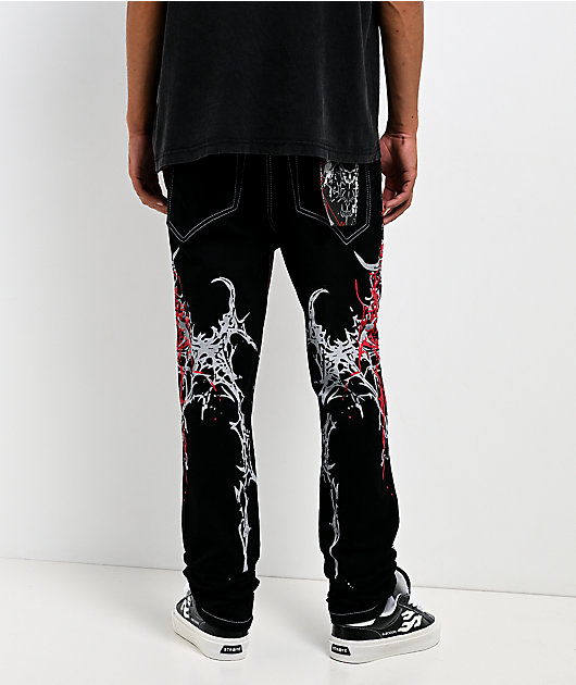 Vitriol Extended Black Skinny Jeans