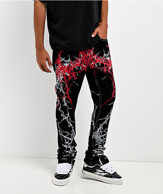 Vitriol Extended Black Skinny Jeans