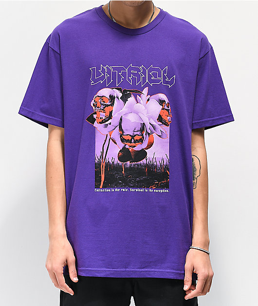 Vitriol Mayhem Black & Purple Tie Dye T-Shirt