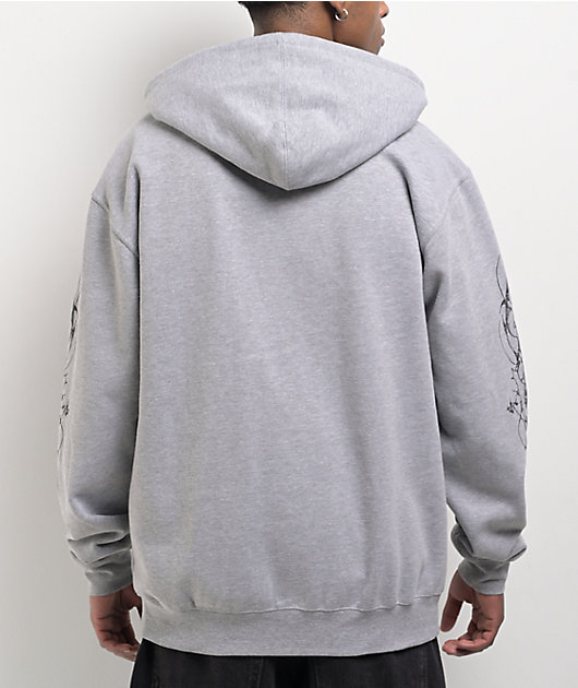 Vitriol Fallen Angel Grey Zip Hoodie