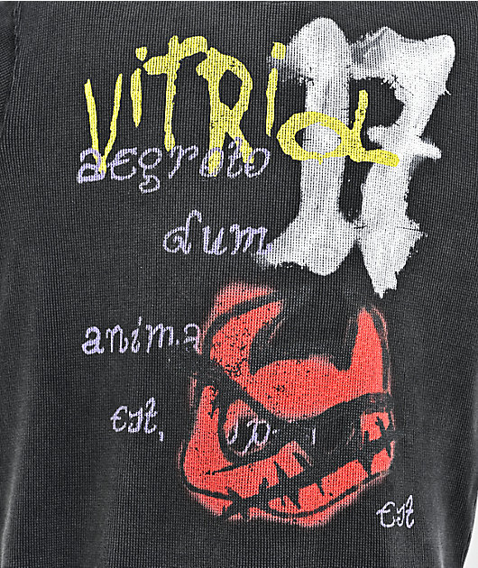Vitriol Feral Black Thermal Long Sleeve T-Shirt