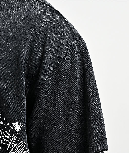 Vitriol Feral Friend Black Wash Knit T-Shirt