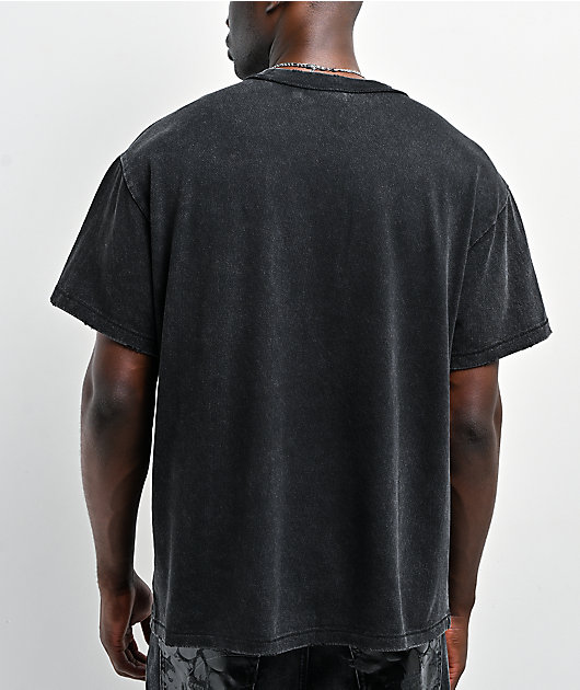 Vitriol Feral Friend Black Wash Knit T-Shirt
