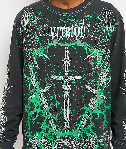 Vitriol Five Kings Black Long Sleeve T-Shirt