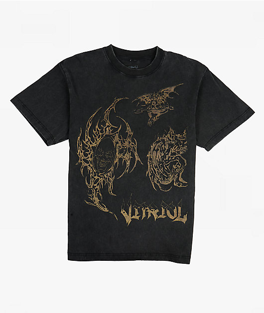 Vitriol Flash Of Darkness Black Wash T-Shirt