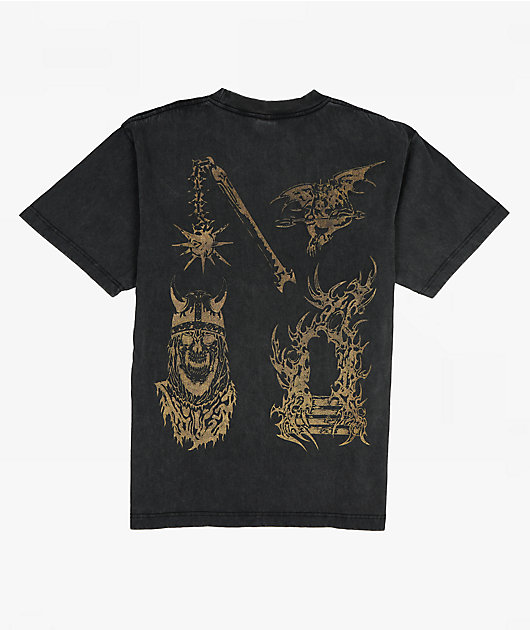 Vitriol Flash Of Darkness Black Wash T-Shirt