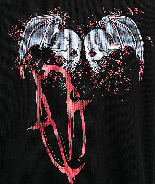 Vitriol Follow The Rift Black Thermal Long Sleeve T-Shirt