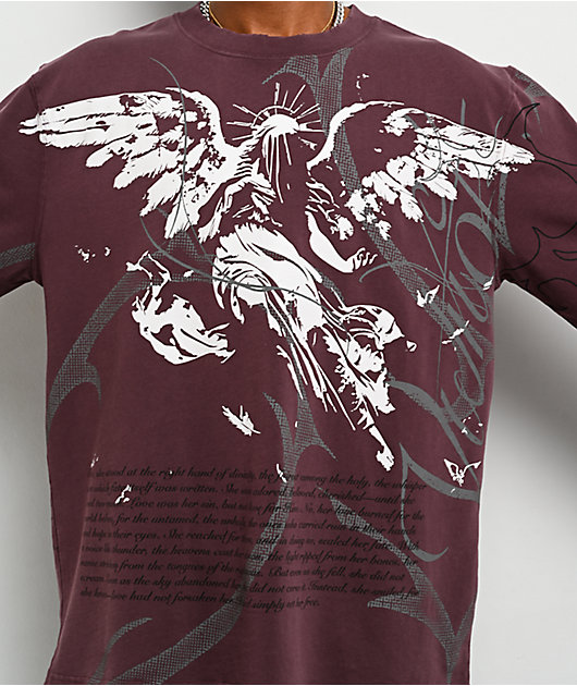 Vitriol Forsaken Maroon Long Sleeve T-Shirt
