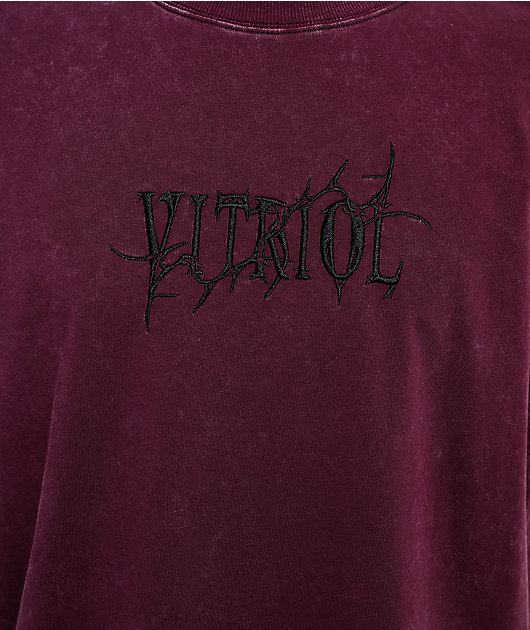 Vitriol Freak Boy Burgundy Wash T-Shirt