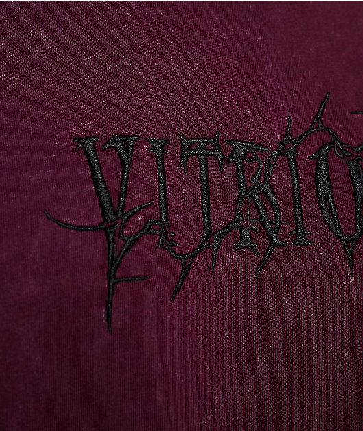 Vitriol Freak Boy Burgundy Wash T-Shirt